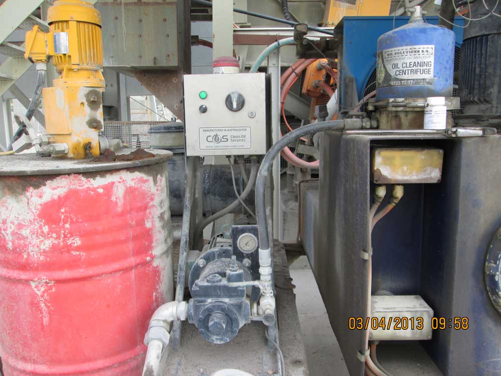 Fixed Centrifuge Oil Filtration Assemblies Save Crusher At Quarry image