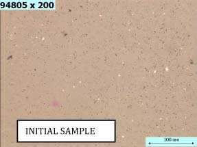 Oil Sample Prior to Filtering