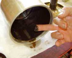 View of Oil Cleaning Centrifuge contaminates